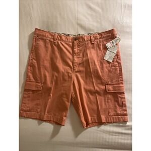 Tommy Bahama Mens Coastal Key Orange Twill Cargo Casual‎ Shorts Size 40 $110 NWT